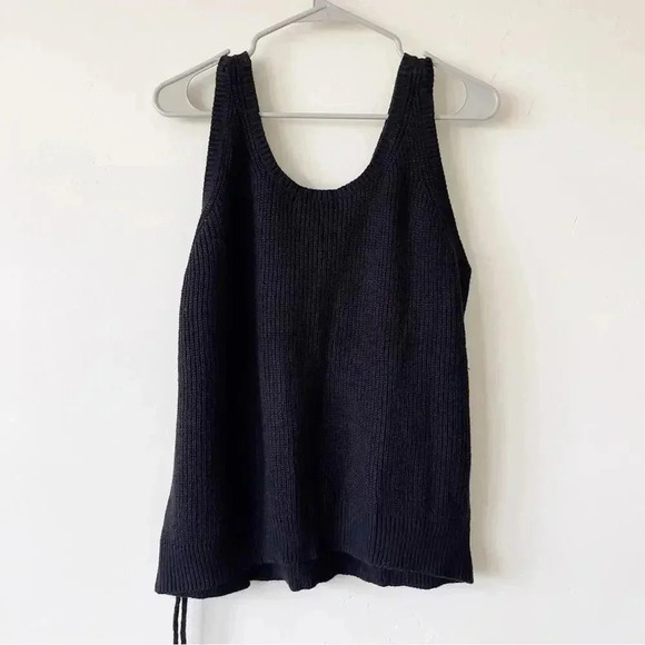 Vici BEVAN SURPLICE KNIT TANK Black L NWT - Picture 7 of 7